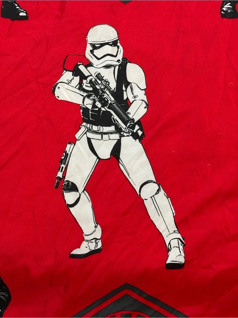 Star Wars VII Force Awakens Full Queen Flat Sheet Kylo Ren Crossguard Lightsaber